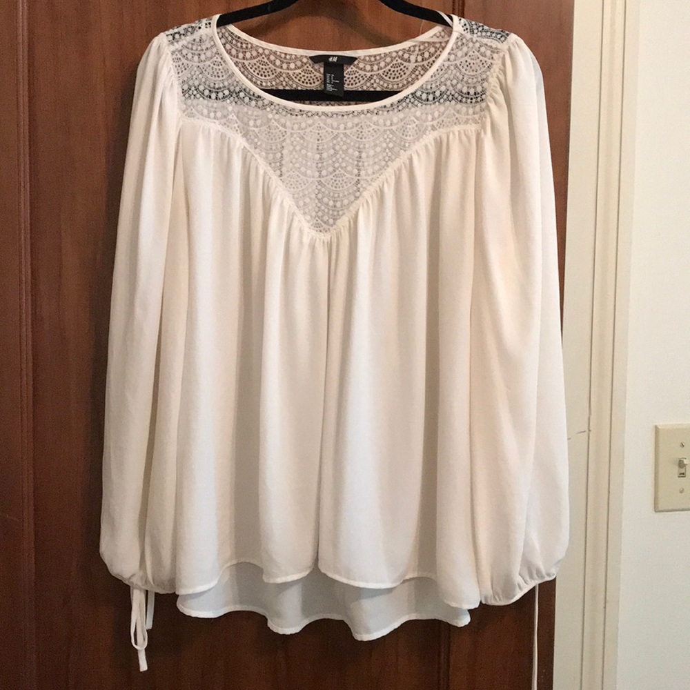 Ivory Sheer Blouse